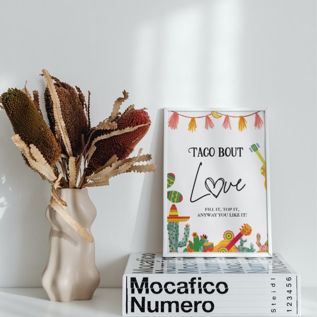 Taco über Liebe Kakteen Taco Bar Sign Poster (Von Creator hochgeladen)