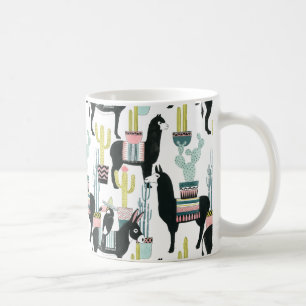 Taco über Liebe   Lama- und Donkey-Muster Kaffeetasse