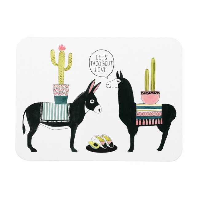 Taco über Liebe Magnet (Horizontal)