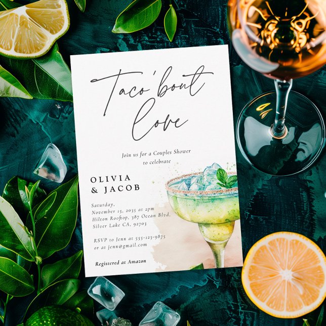 Taco über Liebe Mexikanische Paare Einladung Dusch (Von Creator hochgeladen)