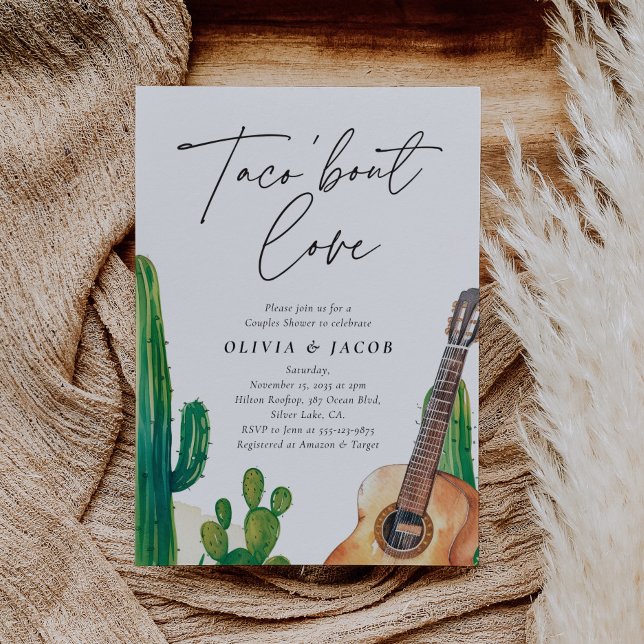 Taco über Liebe Mexikanische Paare Einladung Dusch (Von Creator hochgeladen)