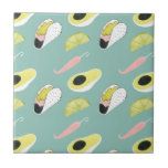 Taco über Liebe | Muster für Taco-Elemente Fliese<br><div class="desc">Genießen Sie dieses kreative Lama-Design auf einem Produkt oder einem Wallart-Stück,  um die Welt um Sie herum zu erweitern und zu erweitern. Künstler: Grace Popp</div>