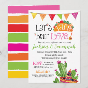 Taco über Liebe - Paare Coed Bridal Einladung