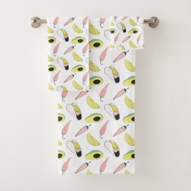 Taco über Liebe | Taco-Element-Kreis Badhandtuch Set (Insitu)