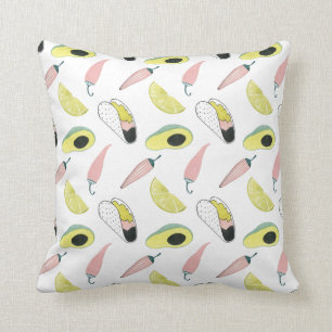 Taco über Liebe Taco-Element-Kreis Kissen