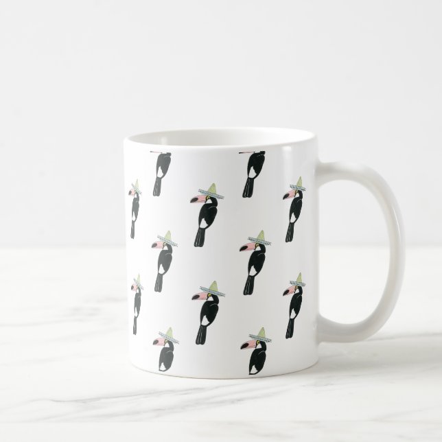 Taco über Liebe | Toucan Sombrero Kaffeetasse (Rechts)