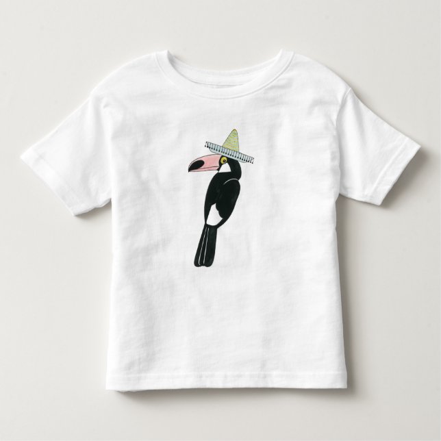 Taco über Liebe | Toucan Sombrero Kleinkind T-shirt (Vorderseite)