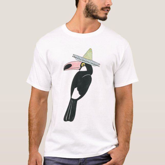 Taco über Liebe | Toucan Sombrero T-Shirt (Vorderseite)
