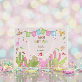 Taco über lustiges Fiesta mexicanischen ersten Geb Große Geschenktüte