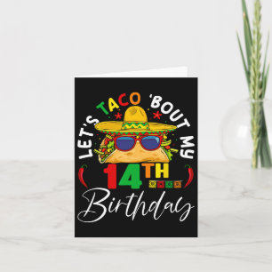 Taco über meinen 14. Geburtstag Mexiko 5 De Mayo Karte
