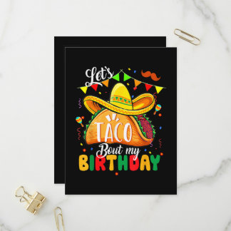 Taco Über Meinen Geburtstag Lustig Cinco De Mayo M Einladungspostkarte