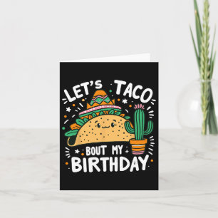 Taco über meinen Geburtstag, mexikanischer Taco-Pa Karte