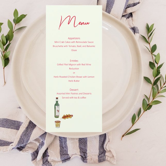 Taco und Mezcal Menükarte (Von Creator hochgeladen)