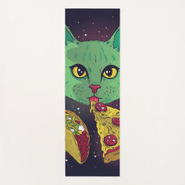 Taco und Pizza Cosmic Space Cat Yogamatte