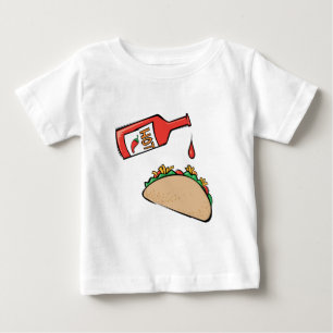 Taco und scharfe Soße Baby T-shirt