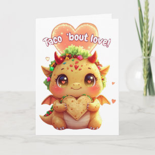 Taco Valentinstag Feiertagskarte