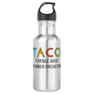 TACO Wasser-Flasche (18 Unze), Edelstahl Trinkflasche