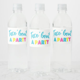 Taco Water Bottle Labels Wasserflaschenetikett