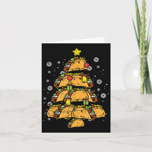 Taco-Weihnachtsbaum Xmas mexikanisches Essen Karte