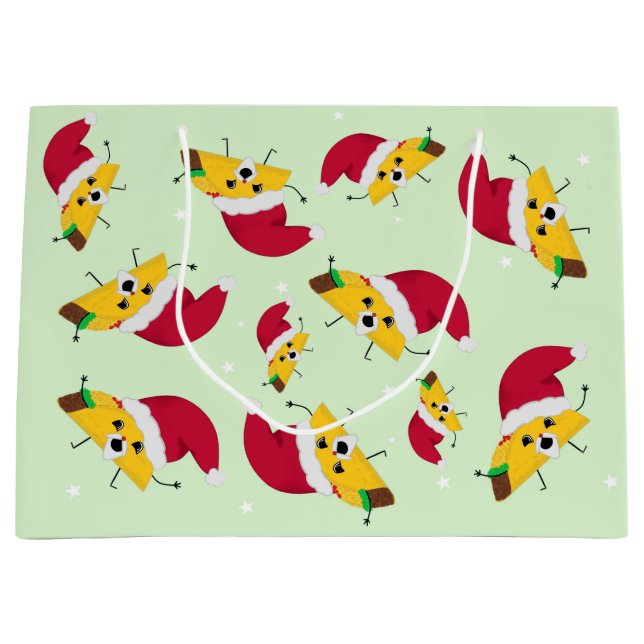 Taco Weihnachtsgeschenk-Tasche Große Geschenktüte (Vorderseite)