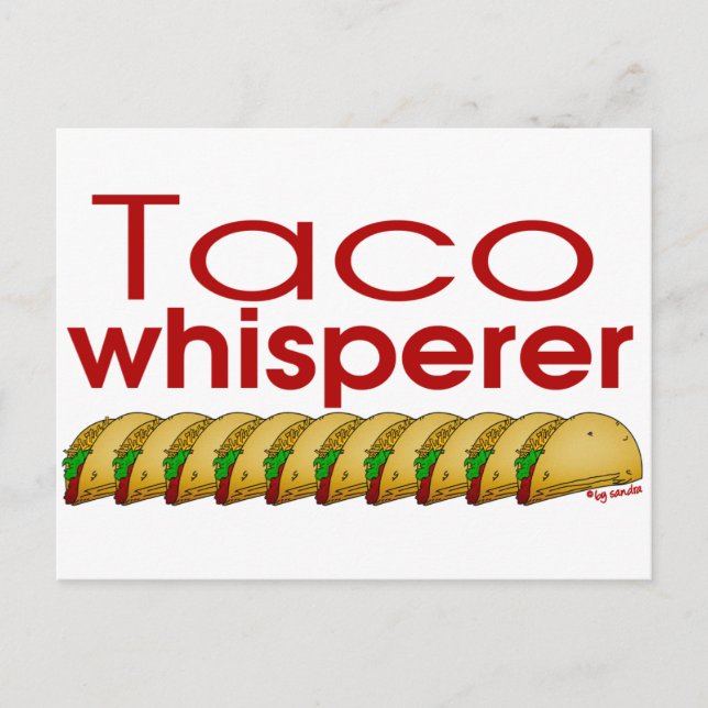 Taco Whisperer Postkarte (Vorderseite)