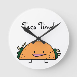Taco-Zeit-Küchen-Wanduhr Runde Wanduhr