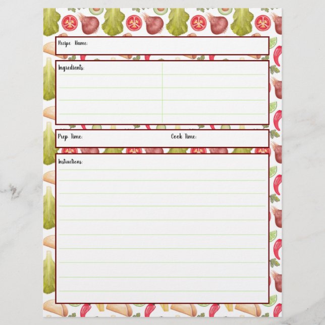 Taco-Zeitrafferblatt (Vorderseite)