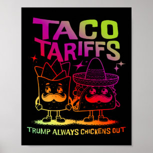 Taco Zölle Trump kneift immer  Poster