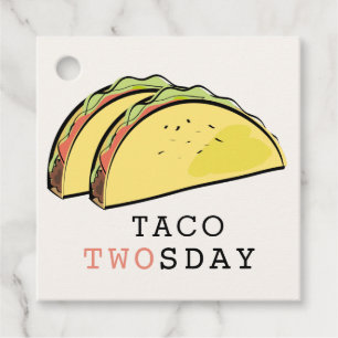 Taco Zweitagesbeige 2. Geburtstag Vielen Dank Geschenkanhänger