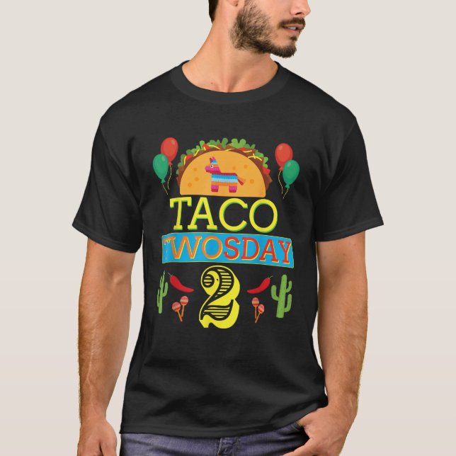 Taco Zweitägiges Shirt 2 Zweijährige Junge Gir (Vorderseite)