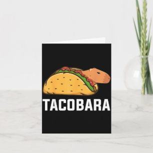 Tacobara Taco Capybara Carpincho Cinco de Mayo auf Karte
