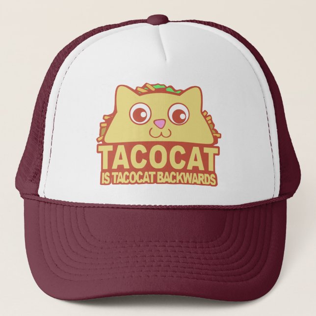 Tacocat Backwards II Truckerkappe (Vorderseite)