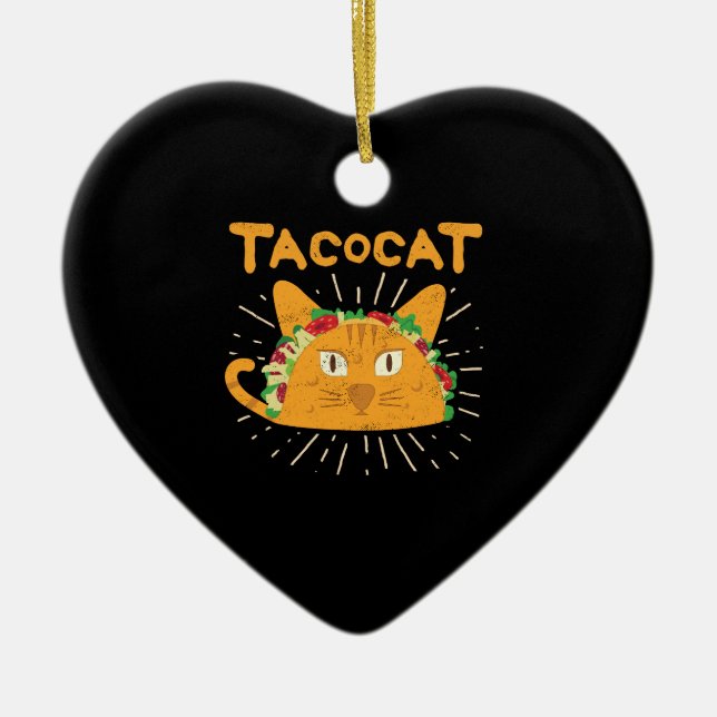 Tacocat buchstabierte ist rückwärts Tacocat Keramik Ornament (Vorne)