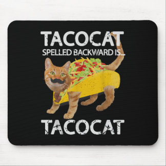 Tacocat Funny Cat Taco Lover T-Shirt Kitty Tacos S Mousepad
