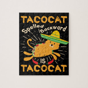 Tacocat grafischer Cinco Taco Des Mayo Katze Puzzle