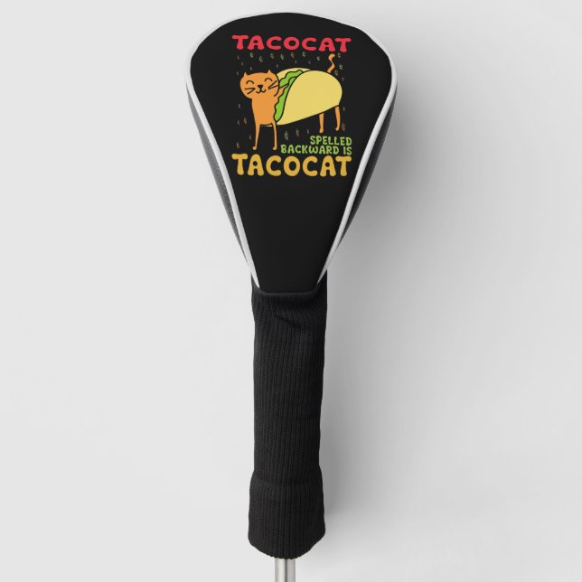 Tacocat hat sich zurückgeschlagen Tacos Cats Cinco Golf Headcover (Vorderseite)