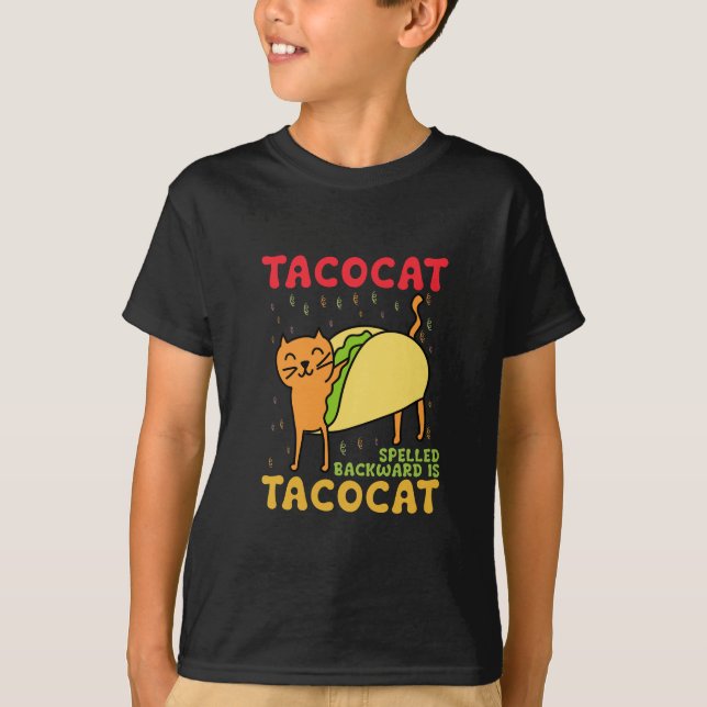 Tacocat hat sich zurückgeschlagen Tacos Cats Cinco T-Shirt (Vorderseite)