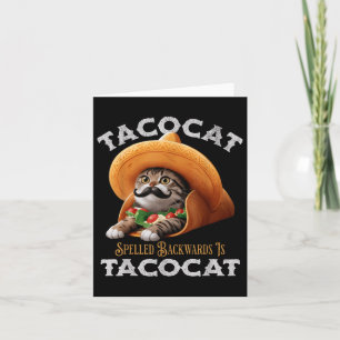 Tacocat ist ein mexikanisches Nahrungsmittel C Karte