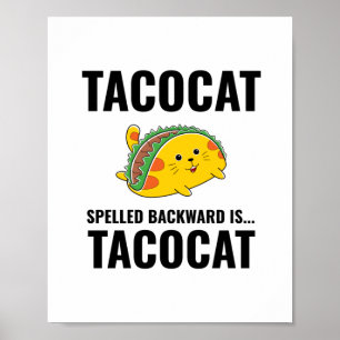 Tacocat komisches Tacos mexikanisches Essen Poster