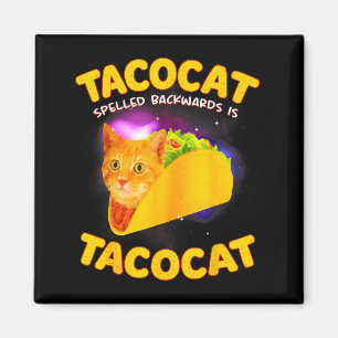 Tacocat rückwärts geschrieben ist tacocat Katzen-M Magnet