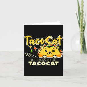 Tacocat rückwärts geschrieben ist tacocat lustiger karte