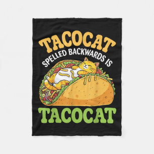 Tacocat rückwärts geschrieben ist Tacocat mit Nied Fleecedecke
