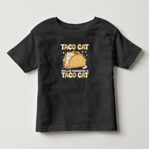 Tacocat rückwärts geschrieben Taco Cat Mexikanisch Kleinkind T-shirt