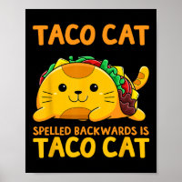 Tacocat-Shirt rückwärts geschrieben Taco Cat Cinco