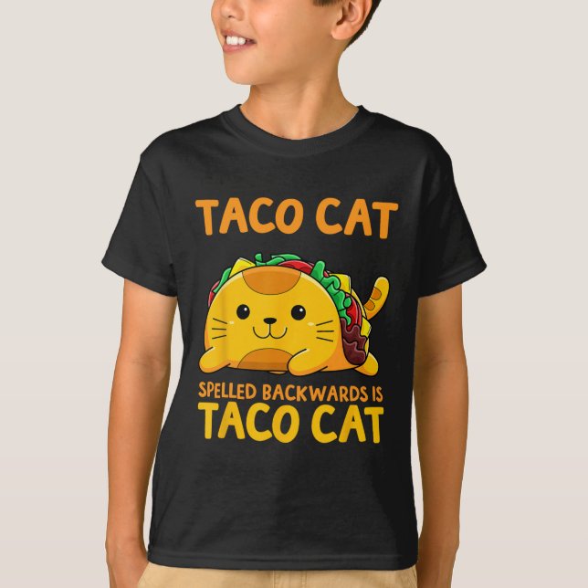 Tacocat-Shirt rückwärts geschrieben Taco Cat Cinco T-Shirt (Vorderseite)