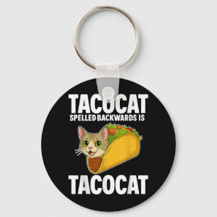 Tacocat Spelling Backed Funny Cat Geschenke Männer Schlüsselanhänger