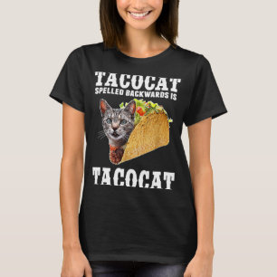 Tacocat Spelling Backed is Tacocat Cat Tacos T-Shirt