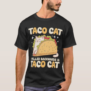 Tacocat-Spur rückwärts Taco Katze mexikanisch T-Shirt