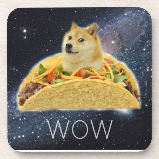 TacoDoge im Raum. Wow Untersetzer