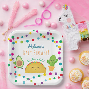 Tacofiesta-Thema-Babyparty Pappteller